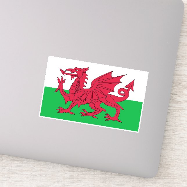 Flag of Wales Sticker (Detail)