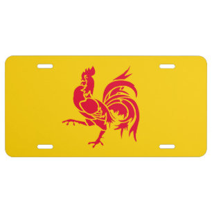 Flag of Wallonia License Plate