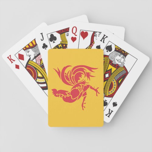 Flag of Wallonia Poker Cards