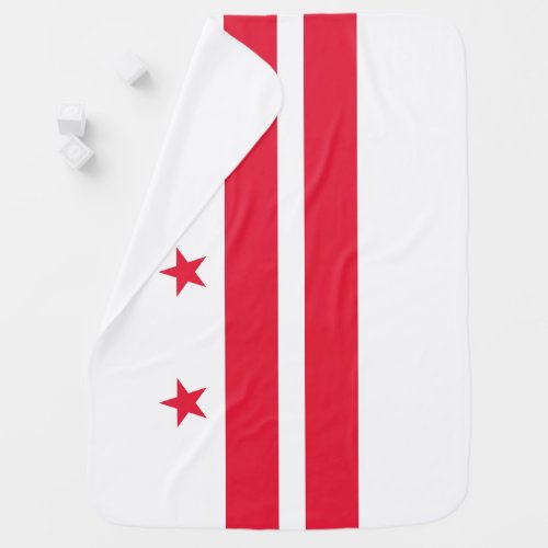 Flag of Washington DC District of Columbia Baby Blanket