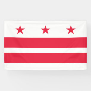 Flag of Washington D.C. (District of Columbia) Banner