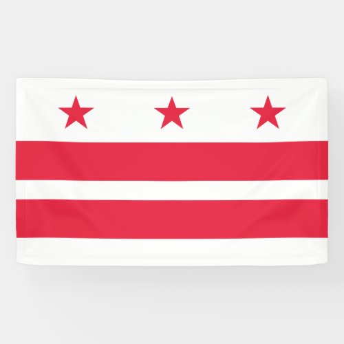 Flag of Washington DC District of Columbia Banner