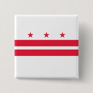Flag of Washington D.C. (District of Columbia) Button
