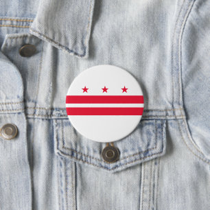 Flag of Washington D.C. (District of Columbia) Button
