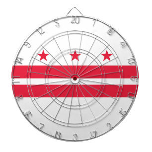 Flag of Washington D.C. (District of Columbia) Dart Board