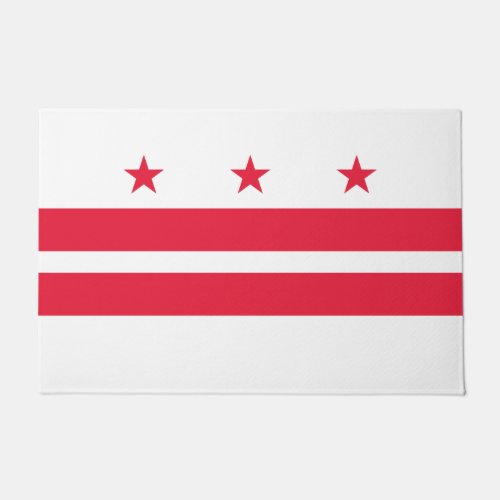 Flag of Washington DC District of Columbia Doormat