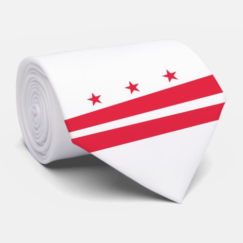Flag of Washington DC District of Columbia Neck Tie