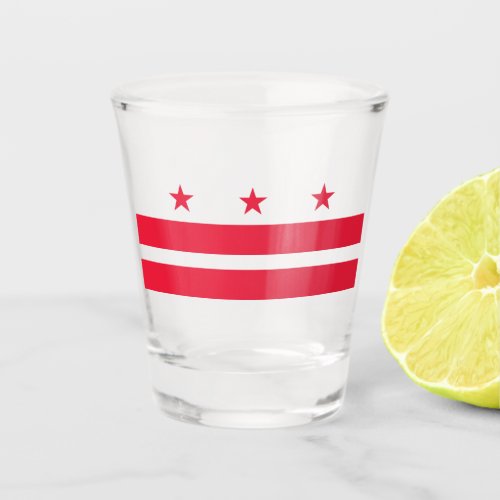 Flag of Washington DC District of Columbia Shot Glass