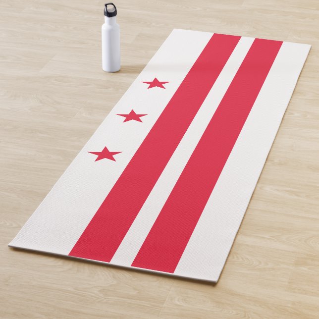 Flag of Washington D.C. (District of Columbia) Yoga Mat (In Situ)