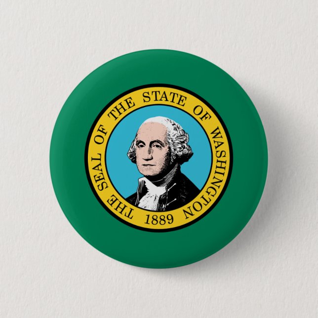 Flag of Washington State Button (Front)