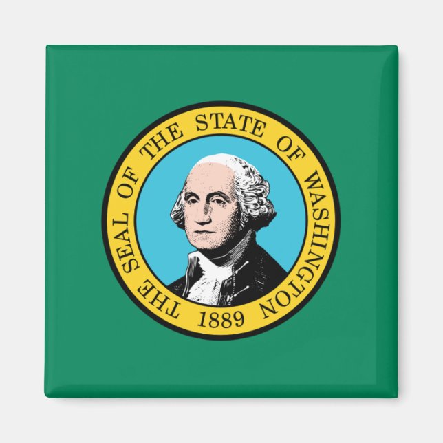 Flag of Washington State Magnet (Front)