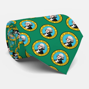 Flag of Washington State - USA Neck Tie