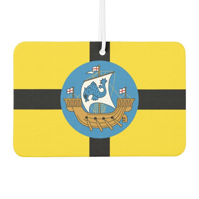 Flag of Wellington City, New Zealand Air Freshener (Front)