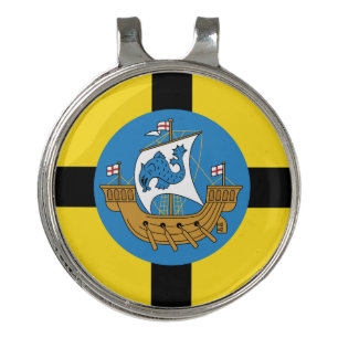 Flag of Wellington City, New Zealand Golf Hat Clip