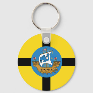 Flag of Wellington City, New Zealand Keychain