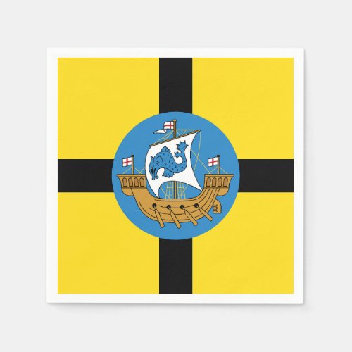 Flag of Wellington City New Zealand Napkins