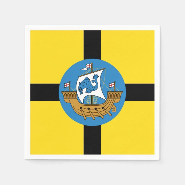 Flag of Wellington City, New Zealand Napkins (Front)