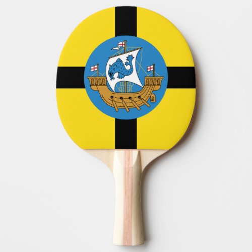 Flag of Wellington City New Zealand Ping Pong Paddle