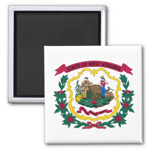 Flag of West Virginia USA Magnet