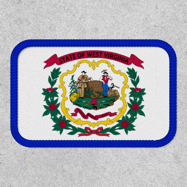 Flag of West Virginia, USA Patch (Front)