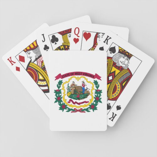 Flag of West Virginia USA Playing Cards
