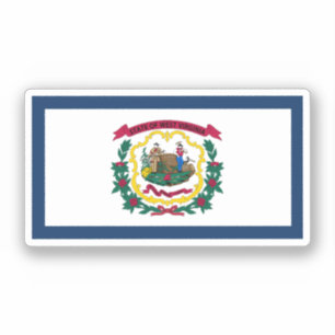 Flag of West Virginia, USA Sticker