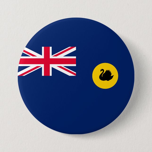 Flag of Western Australia State Button (Front)