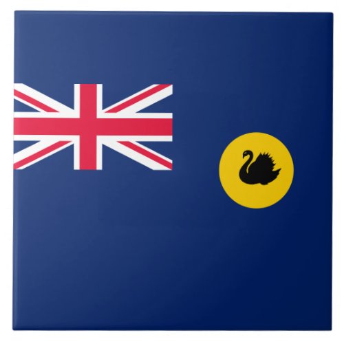 Flag of Western Australia State Ceramic Tile