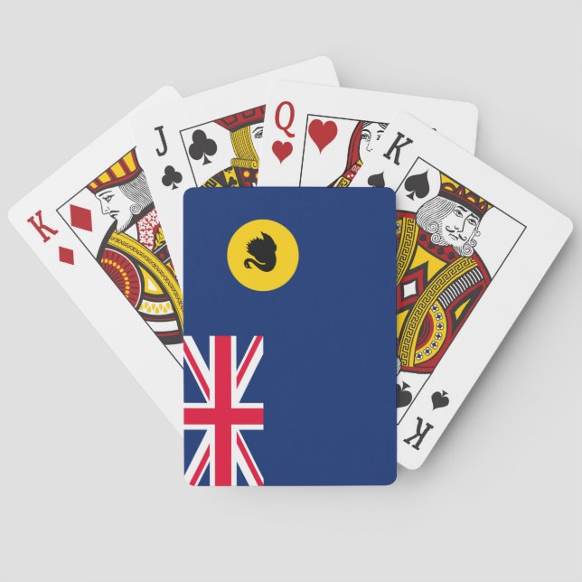 Flag of Western Australia State Poker Cards (Back)