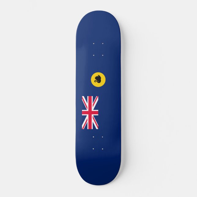 Flag of Western Australia State Skateboard (Front)