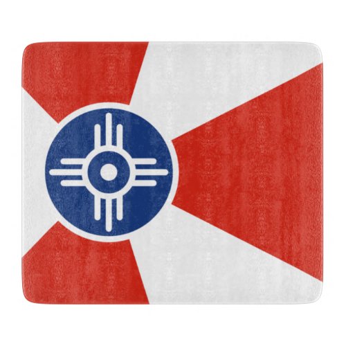 Flag of Wichita Kansas USA Cutting Board