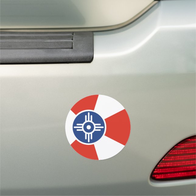 Flag of Wichita, Texas Car Magnet (In Situ)