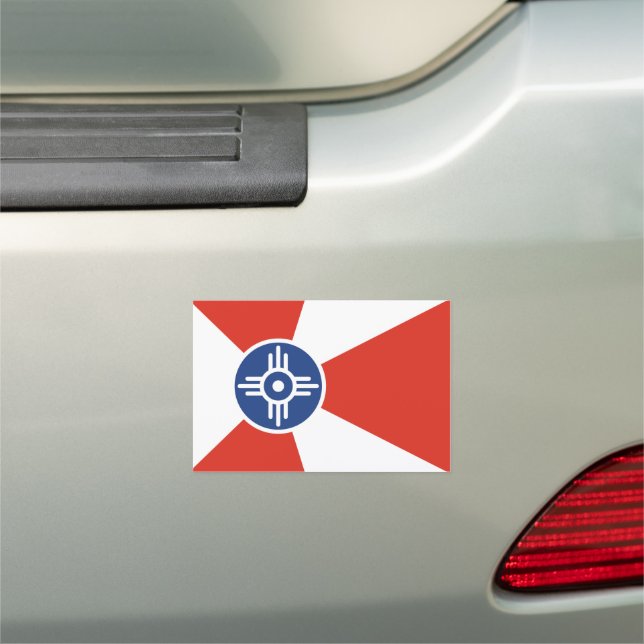 Flag of Wichita, Texas Car Magnet (In Situ)