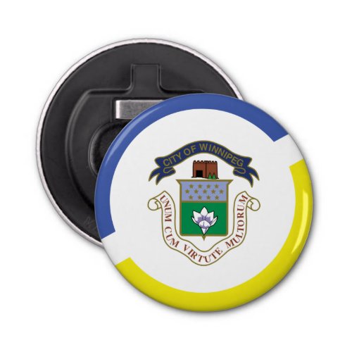 Flag of Winnipeg Manitoba Bottle Opener