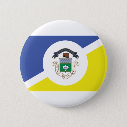 Flag of Winnipeg Manitoba Button