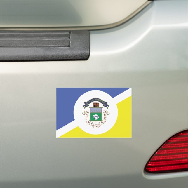 Flag of Winnipeg, Manitoba  Car Magnet (In Situ)