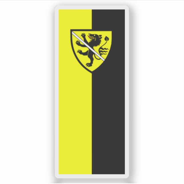 Flag of Wolfsberg, Carinthia, Austria Sticker (Front)