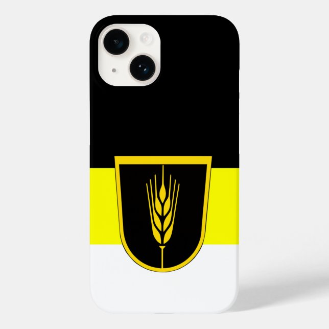 Flag of Wolgadeutsche (black/yellow/white version) Case-Mate iPhone Case (Back)