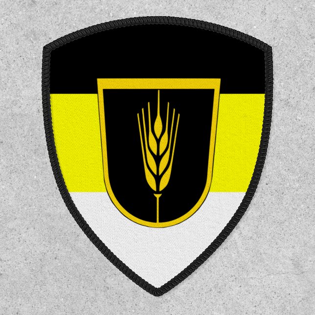 Flag of Wolgadeutsche (black/yellow/white version) Patch (Front)