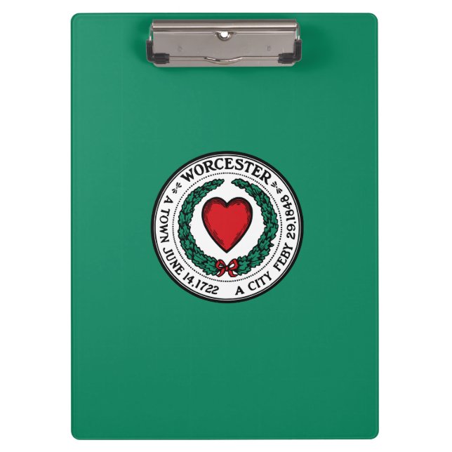 Flag of Worcester, Massachusetts Clipboard (Front)