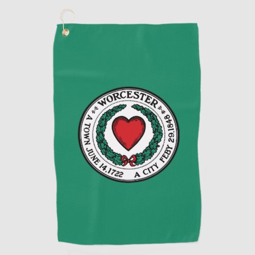 Flag of Worcester Massachusetts  Golf Towel