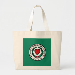 Flag of Worcester, Massachusetts Large Tote Bag