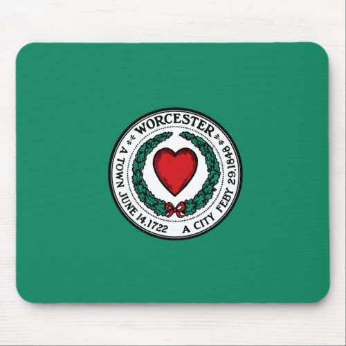 Flag of Worcester Massachusetts Mouse Pad