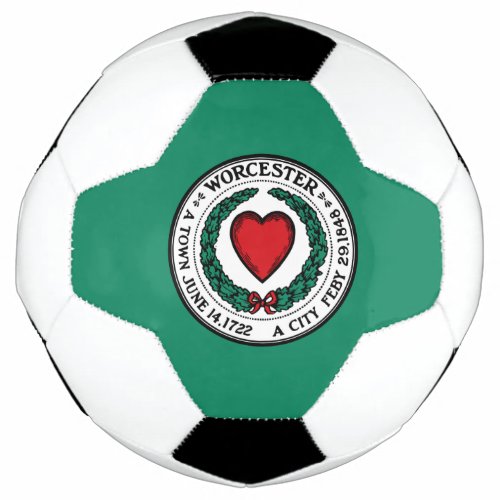 Flag of Worcester Massachusetts  Soccer Ball