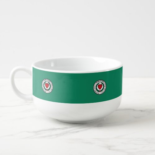 Flag of Worcester Massachusetts Soup Mug