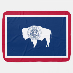 Flag of Wyoming Baby Blanket