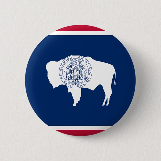 Flag of Wyoming Button (Front)