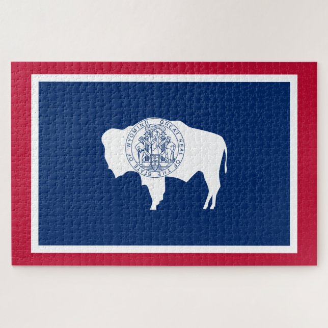 Flag of Wyoming Jigsaw Puzzle (Horizontal)