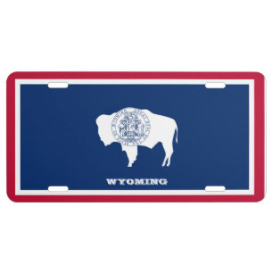Flag of Wyoming License Plate