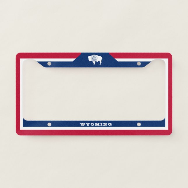 Flag of Wyoming License Plate Frame (Front)